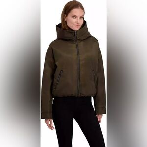 Laundry By Shelli Segal Olive Hooded Jacket XL NWT